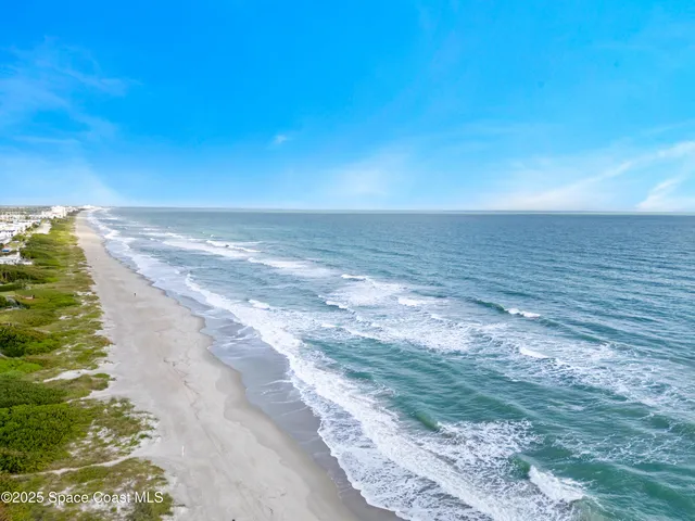 a view of an ocean beach