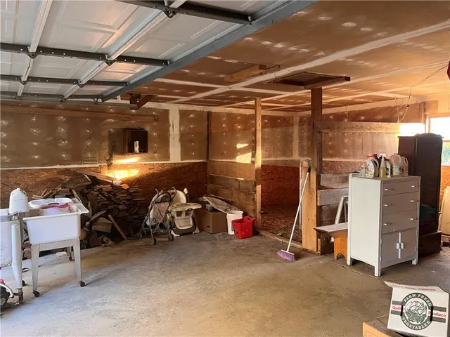 a close view of water heater room