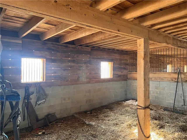 a backyard of a house with seating space