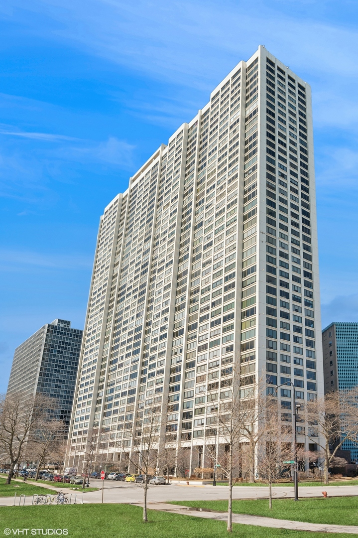 a front view of a building