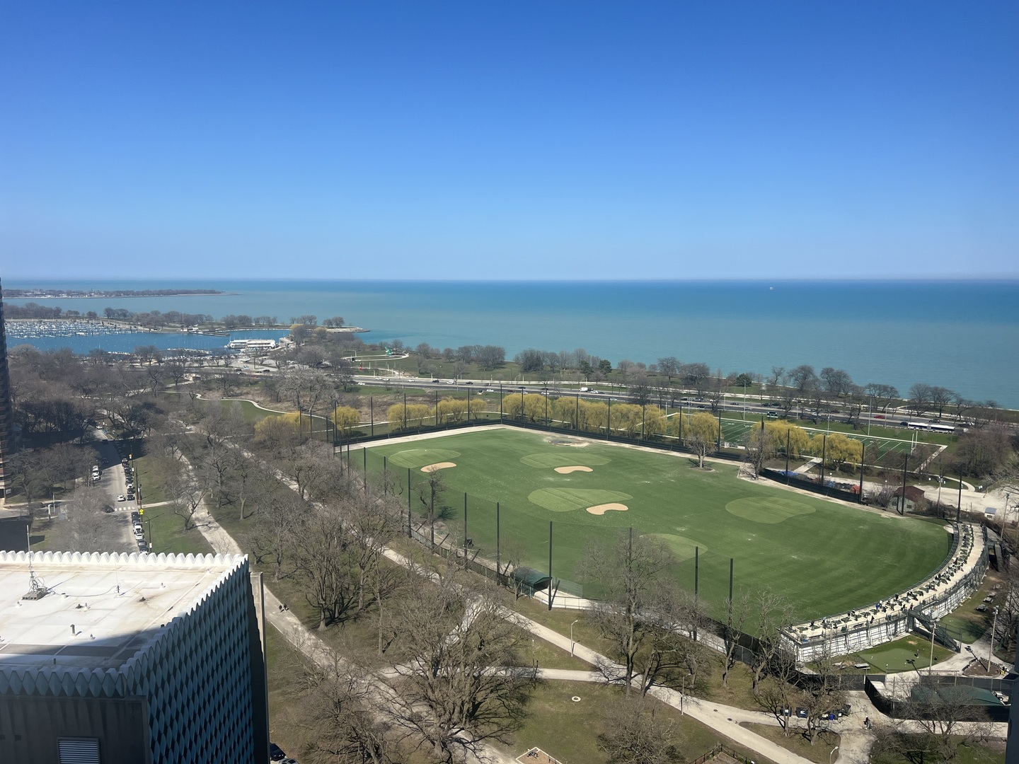 2800 North Lake Shore Drive, Unit 2603 Chicago, IL 60657 - Photo 2 of 7 a view of a lake with a big yard