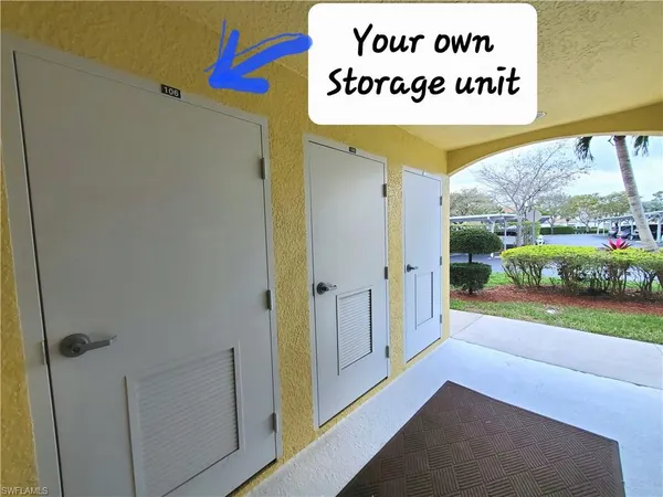 a view of an entryway door with an outdoor seating