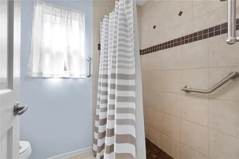 an empty room with window