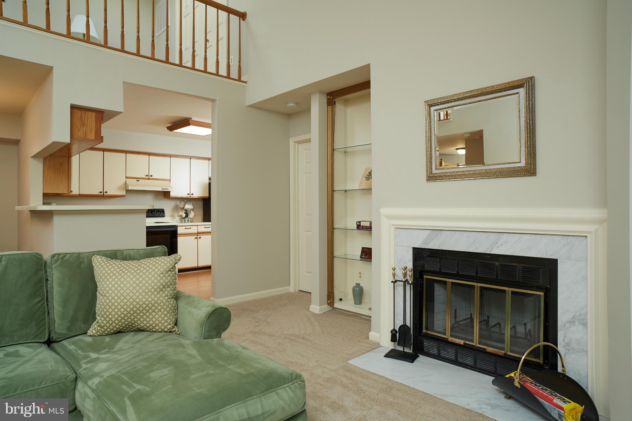 2225 Lovedale Lane, Unit 311A Reston, VA 20191 - Photo 7 of 29 Living Room with Wood Burning Fireplace