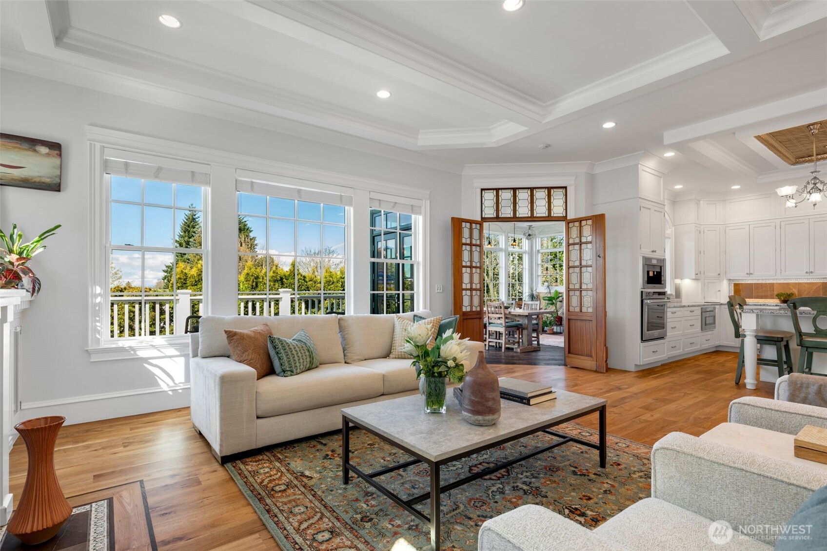 3723 41st Avenue Southwest Seattle, WA 98116 - Photo 3 of 40 a living room with furniture and a large window