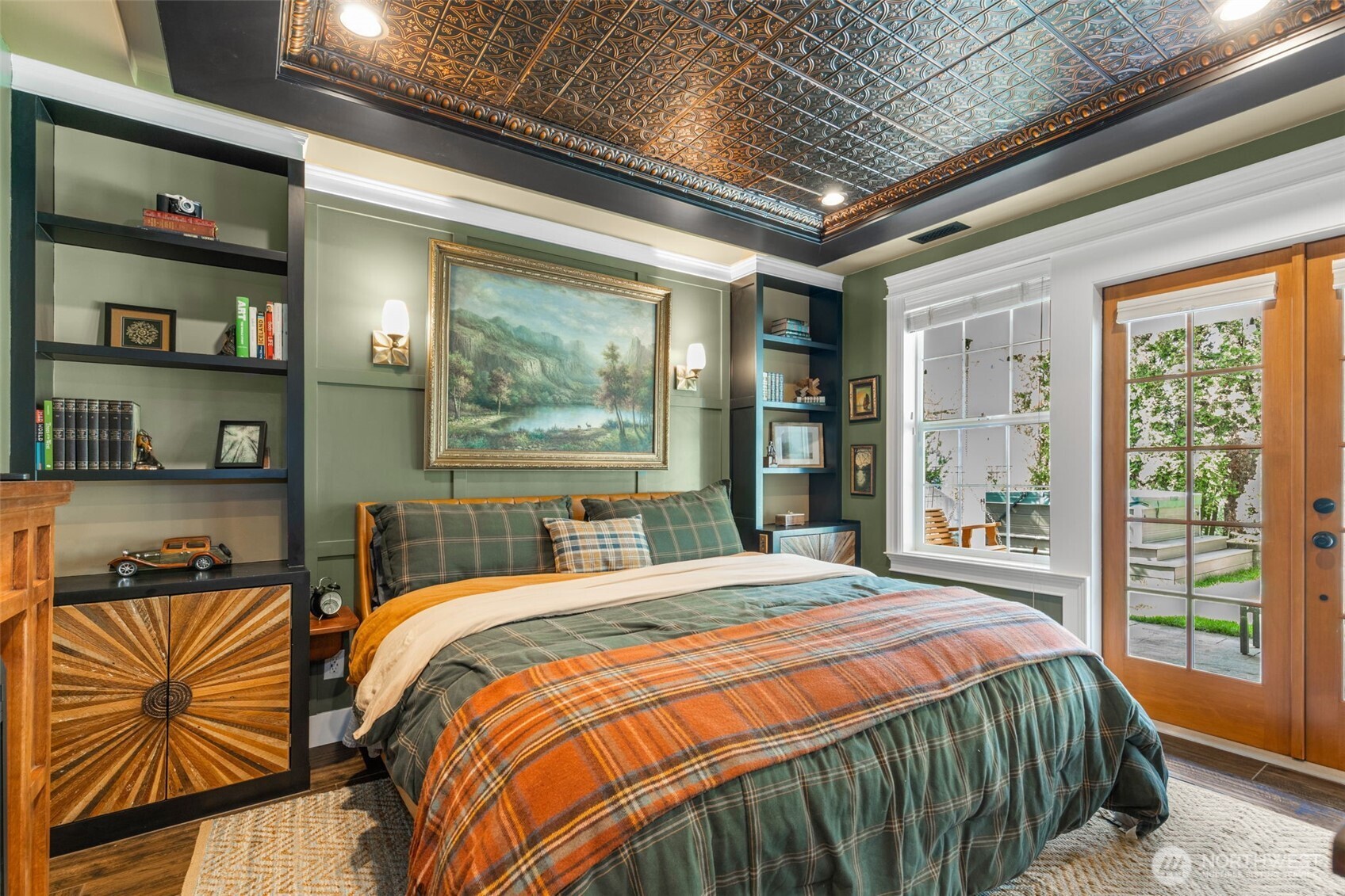 3723 41st Avenue Southwest Seattle, WA 98116 - Photo 31 of 40 a bedroom with a large bed and a window