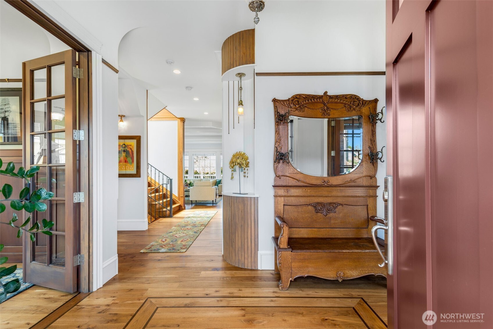 3723 41st Avenue Southwest Seattle, WA 98116 - Photo 10 of 40 a view of living room with furniture and wooden floor