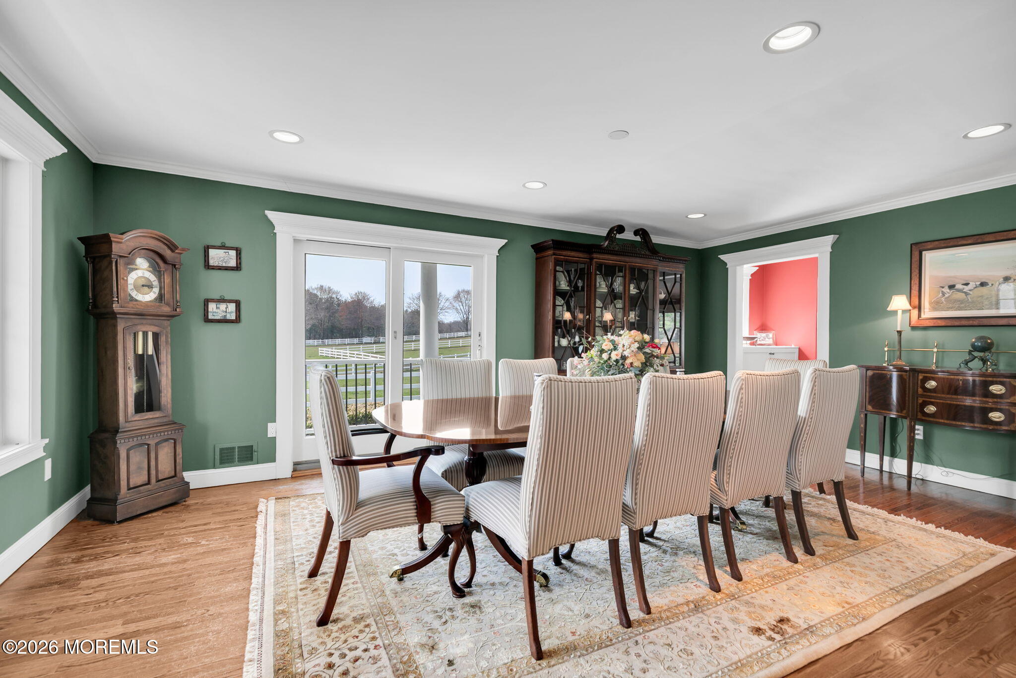 10 Paddock Lane Colts Neck, NJ 07722 - Photo 25 of 55 a view of a dining room with furniture window and wooden floor