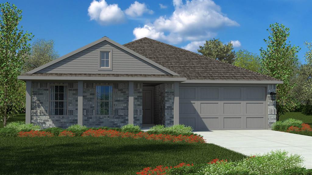 16549 Hudson Pr Way Justin, TX 76247 - Photo 35 of 38 Front Elevation - D.R. Horton's Bellvue floor plan elevation- C-All Home and community information, including pricing, included features, terms, availability and amenities, are subject to change at any time without notice or obligation. All Drawings, pictures, photographs, video, square footages, floor plans, elevations, features, colors and sizes are approximate for illustration purposes only and will vary from the homes as built.