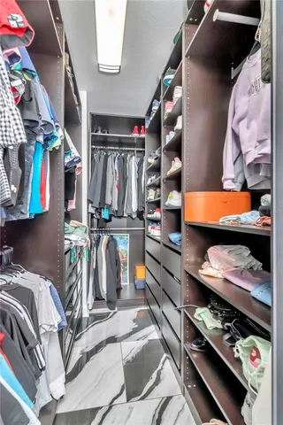 a view of walk in closet