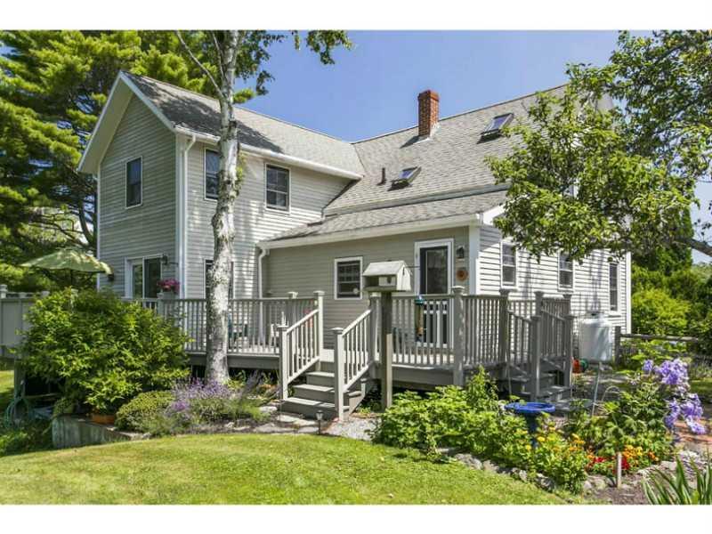 341 Ocean Point Road East Boothbay, ME 04544 - Photo 7 of 33 Exterior Back. Open deck with...