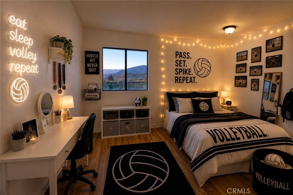 2624 Mill Creek Road Mentone, CA 92359 - Photo 19 of 24 Reimagined, AI generated volleyball bedroom virtually staged