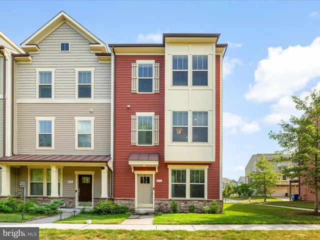 front view of a brick house