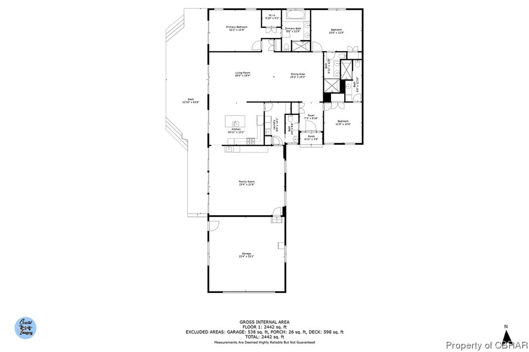 192 Bayberry Point Lane Kilmarnock, VA 22482 - Photo 49 of 49 Floor plan