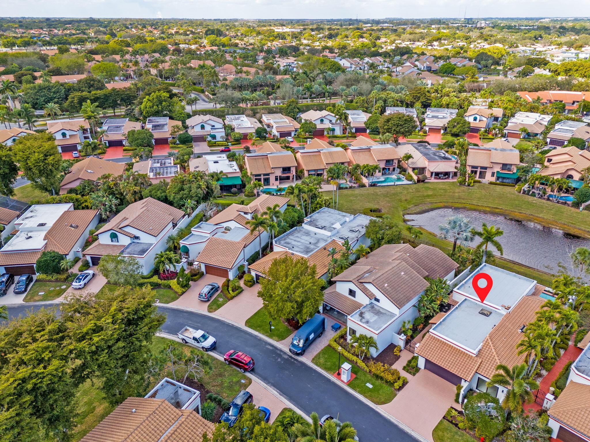 6567 Via Benita Boca Raton, FL 33433 - Photo 47 of 63 an aerial view of residential houses with outdoor space