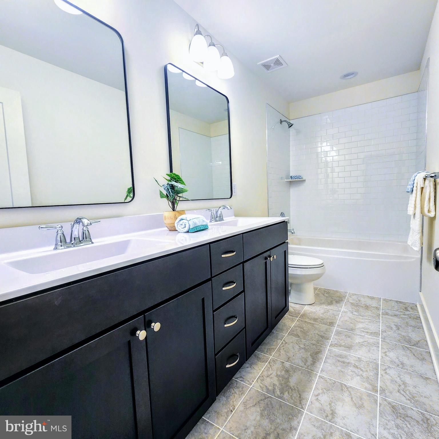 24730 Tribbett Circle Ridgely, MD 21660 - Photo 37 of 54 Hall Bath for secondary bedrooms w/ double vanity