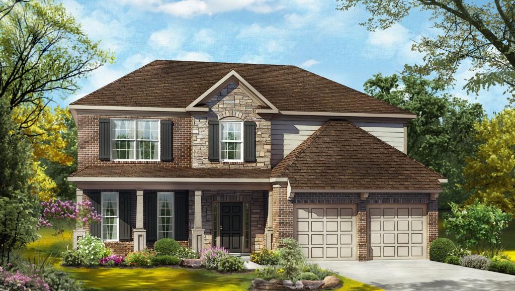 2824 Bluestone Drive Southwest Atlanta, GA 30331 - Photo 1 of 1 Color Rendering of Plan & Elevation