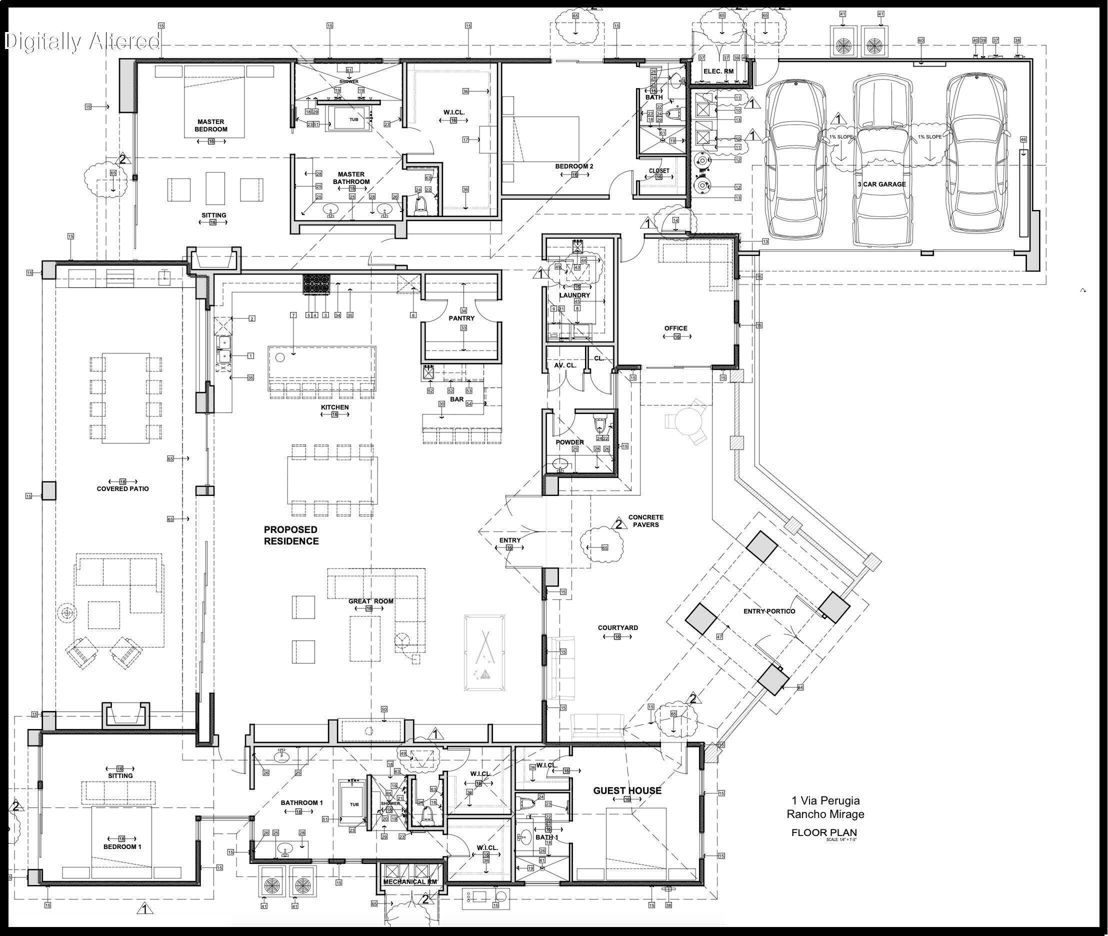 1 Via Perugia Rancho Mirage, CA 92270 - Photo 21 of 21 1 Via Perugia_Floor Plan