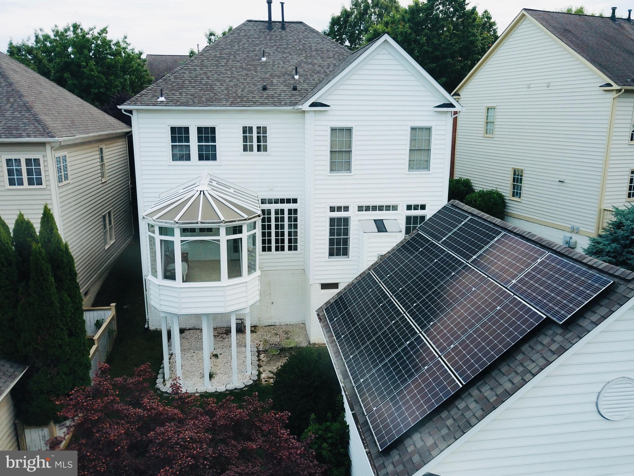 618 Linslade Street Gaithersburg, MD 20878 - Photo 6 of 48 Drone Shot Rear Sunroom and Maple Tree