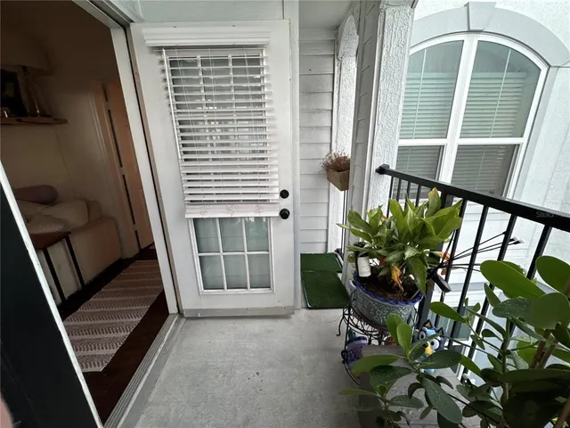 a view of a building with garden