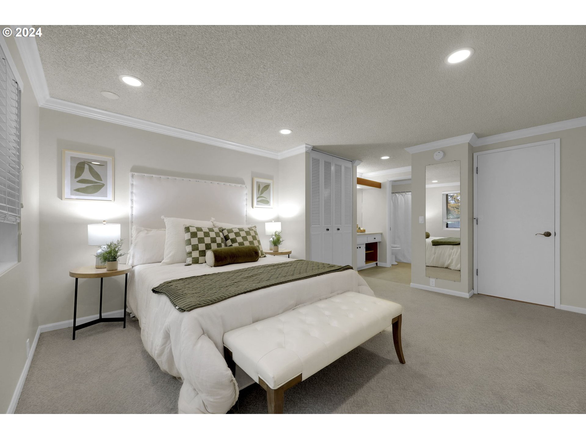 100 Westbrook Way Eugene, OR 97405 - Photo 32 of 48 a living room with a bed furniture and a wooden floor