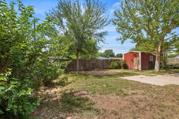 a backyard of a house