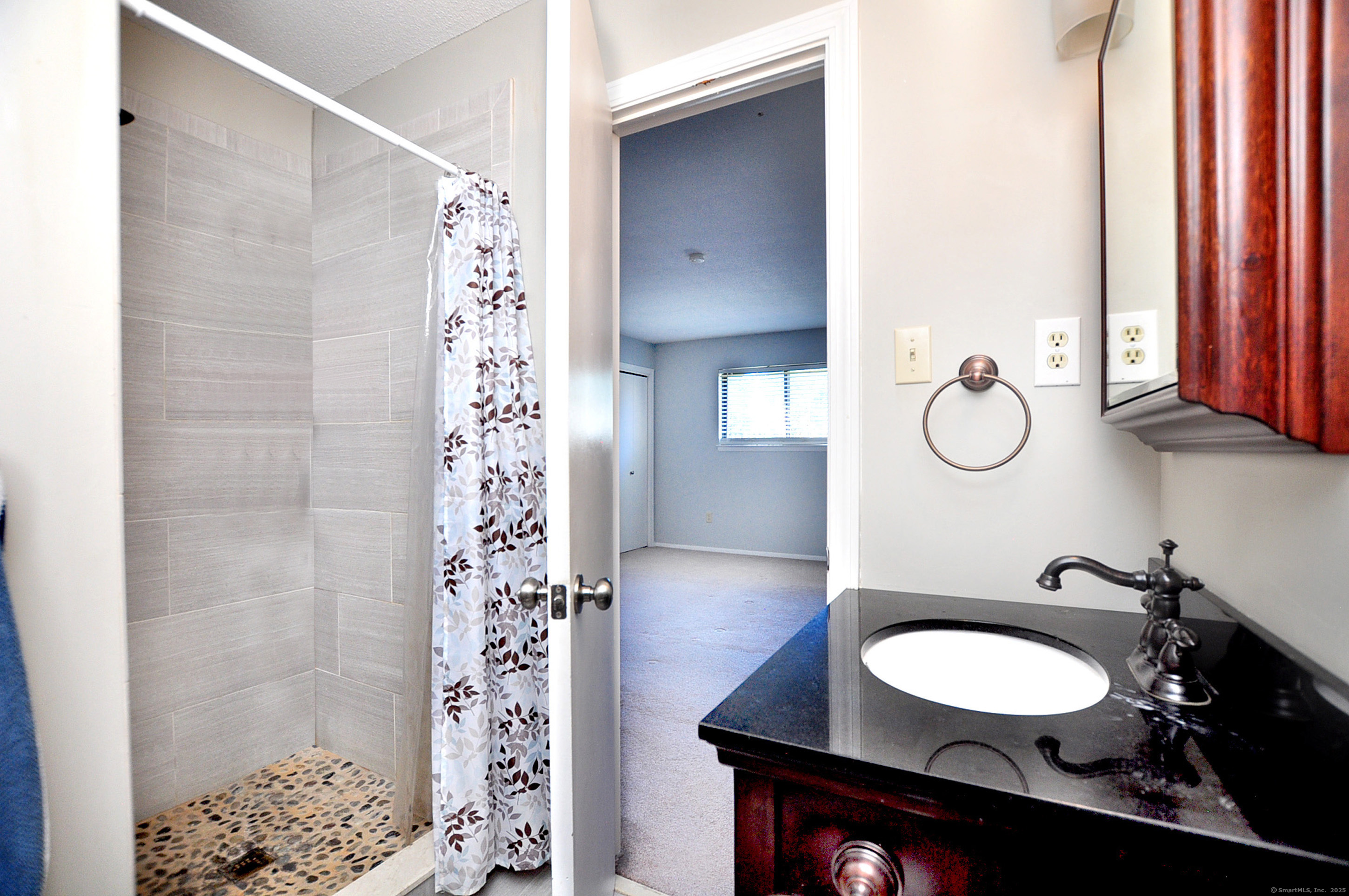 305 Timber Lane, Unit 305 Canton, CT 06019 - Photo 30 of 39 a bathroom with a sink a toilet and a mirror