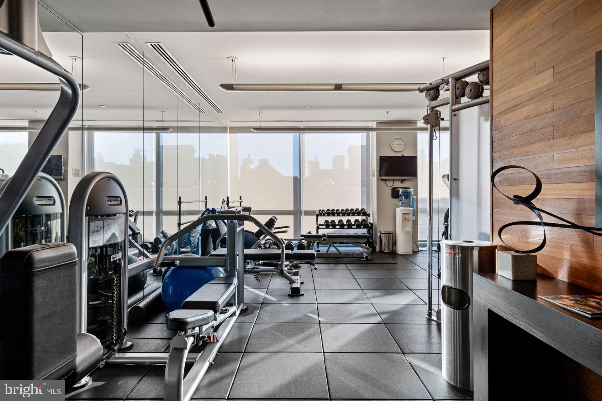 1706 Rittenhouse Square, Unit 2201 Philadelphia, PA 19103 - Photo 3 of 4 a view of a room with gym equipment