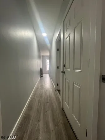 a view of gallery with hallway