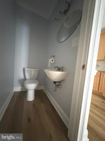 a bathroom with a toilet