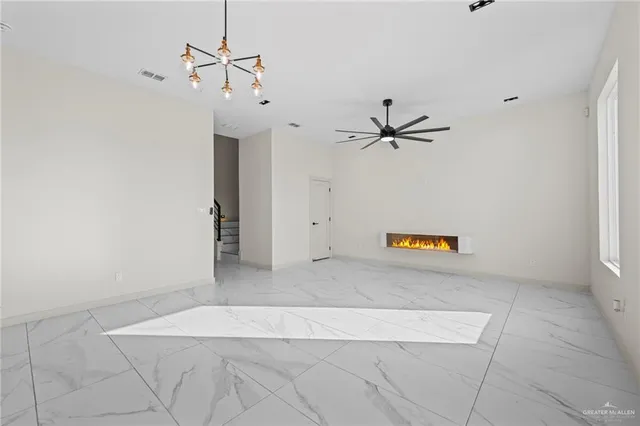 a view of a counter in a room