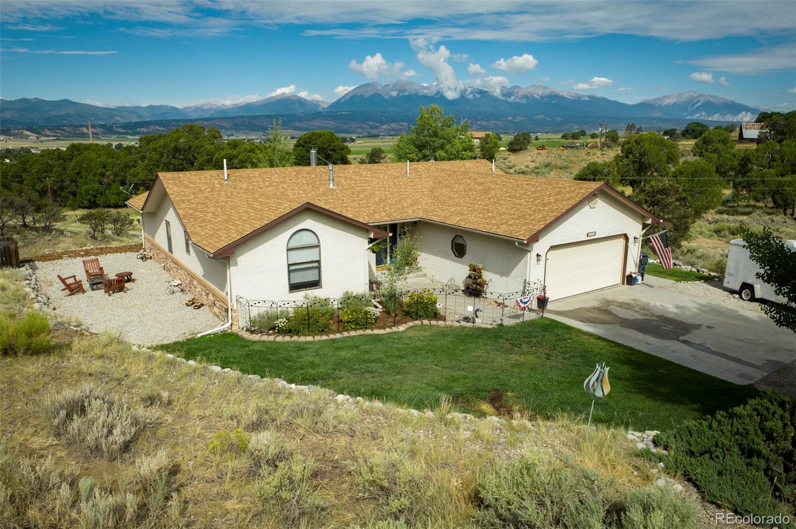 7280 County Road 178 Salida, CO 81201 - Photo 1 of 39 a aerial view of a house with a yard