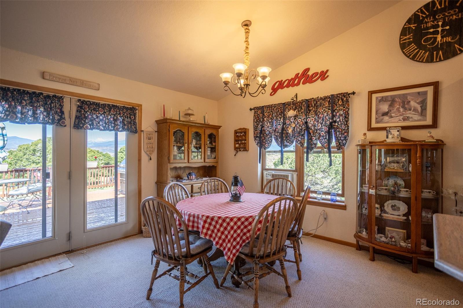 7280 County Road 178 Salida, CO 81201 - Photo 22 of 39 a view of a dining room with furniture window and outside view