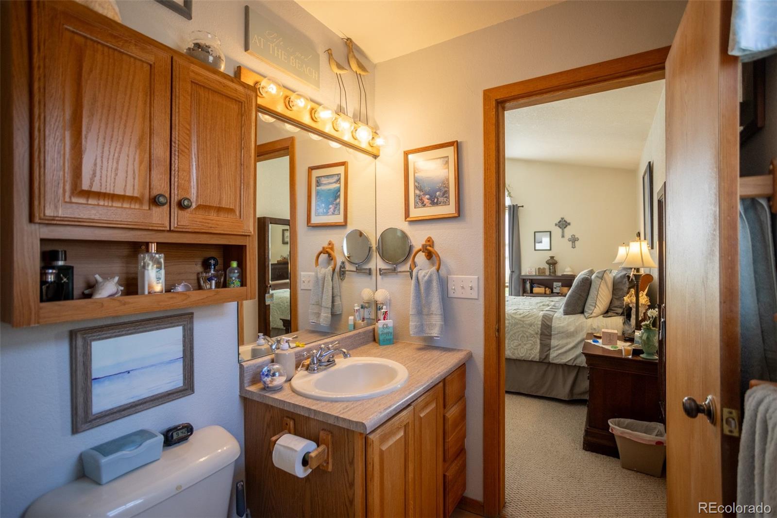 7280 County Road 178 Salida, CO 81201 - Photo 27 of 39 a bathroom with a sink a toilet and mirror
