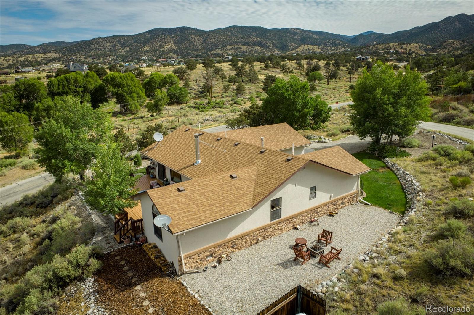 7280 County Road 178 Salida, CO 81201 - Photo 3 of 39 an aerial view of a house with a mountain