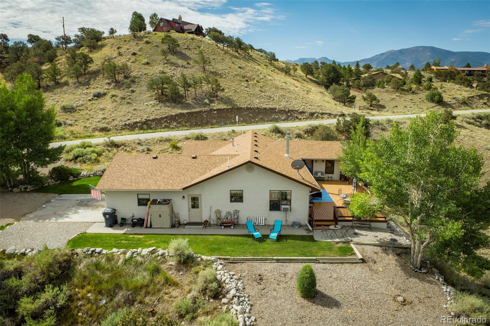 7280 County Road 178 Salida, CO 81201 - Photo 4 of 39 a aerial view of a house with a yard