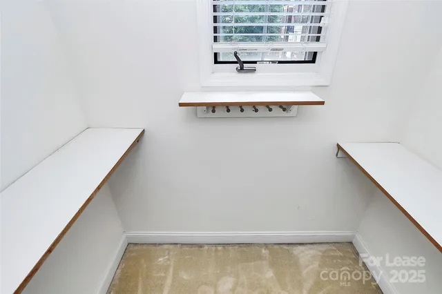 a view of storage and utility room