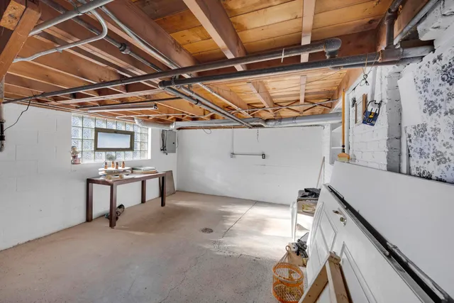 a view of storage and utility room