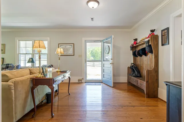 a view of a living room