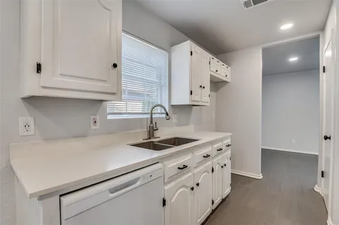 an empty room with closet