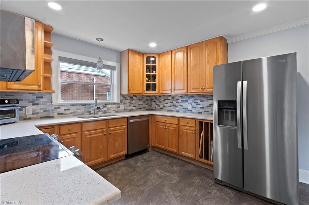 1342 Berwick Road Southwest Winston-Salem, NC 27103 - Photo 11 of 38 Kitchen (refrigerator remains)