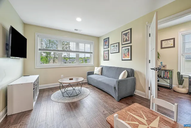 a bathroom with a double vanity sink and mirror