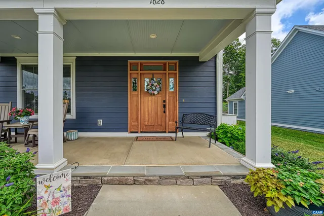 a view of a door of the house