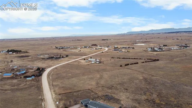 an aerial view of a beach