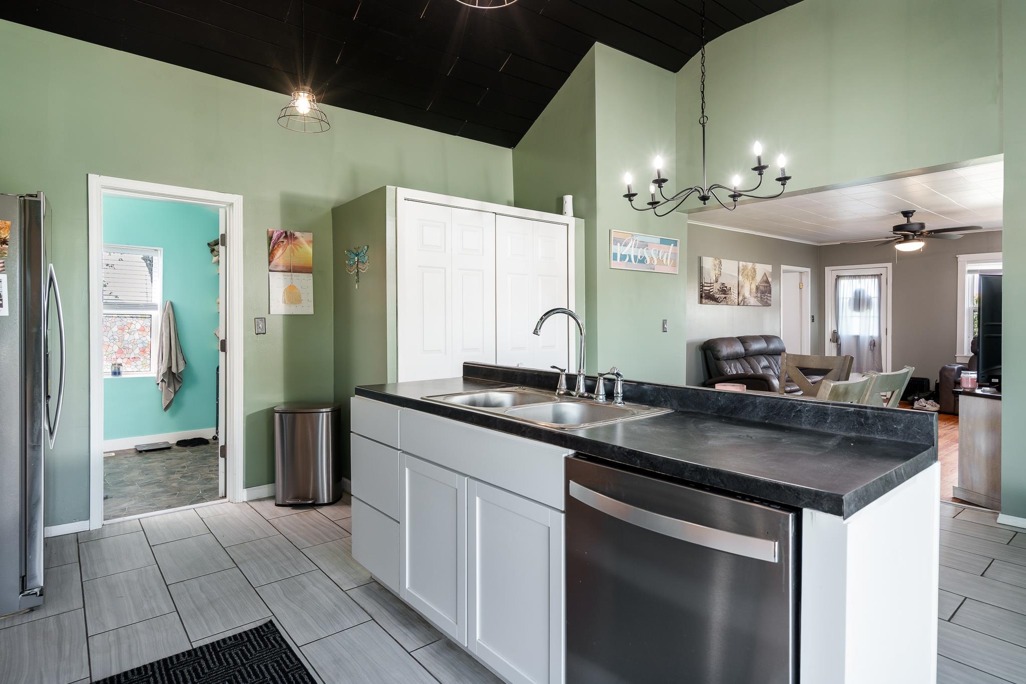 3021 North Dakota Road Freeport, IL 61032 - Photo 15 of 44 a kitchen with a sink and cabinets