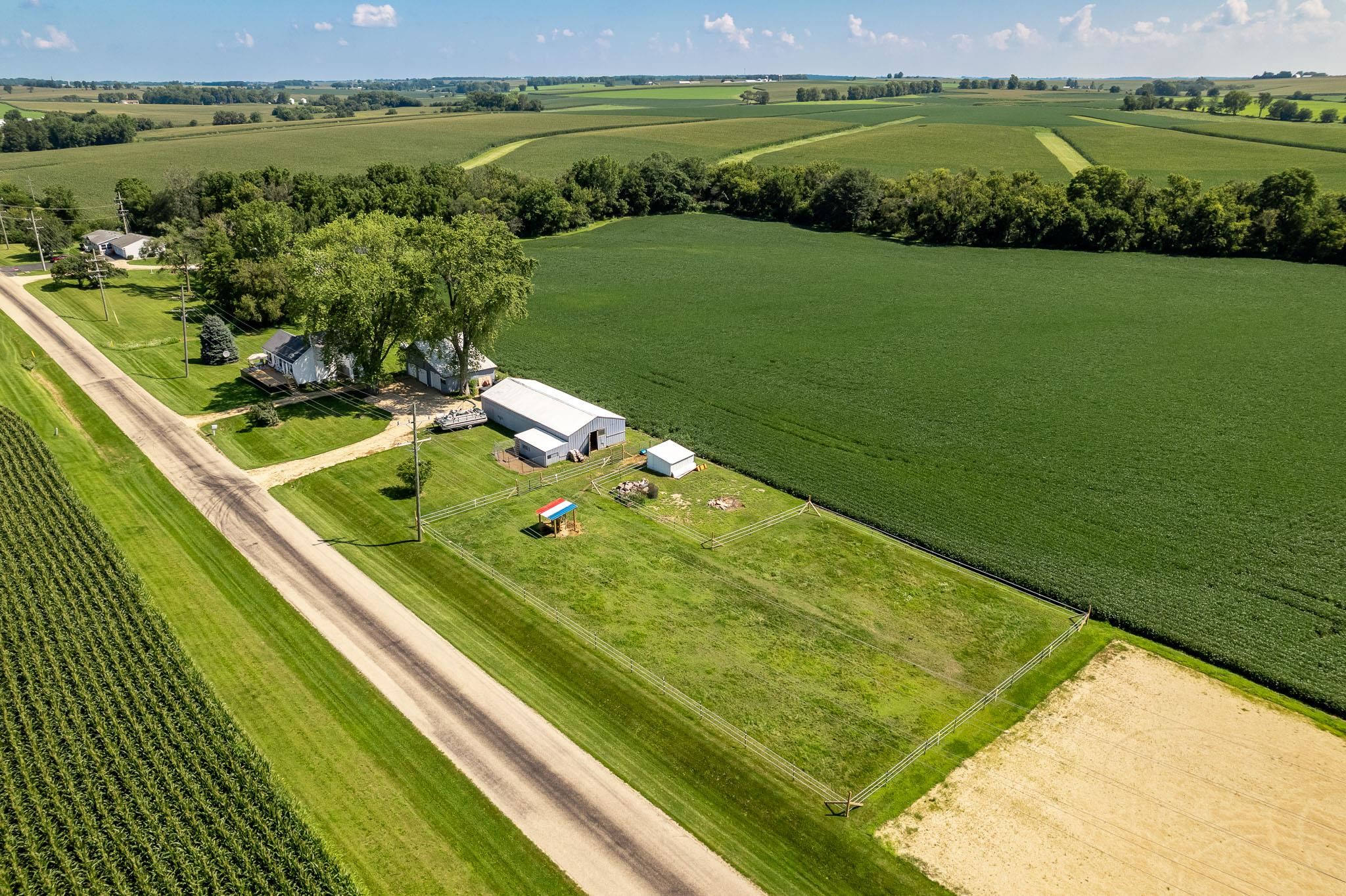 3021 North Dakota Road Freeport, IL 61032 - Photo 35 of 44 a view of a lake with a yard