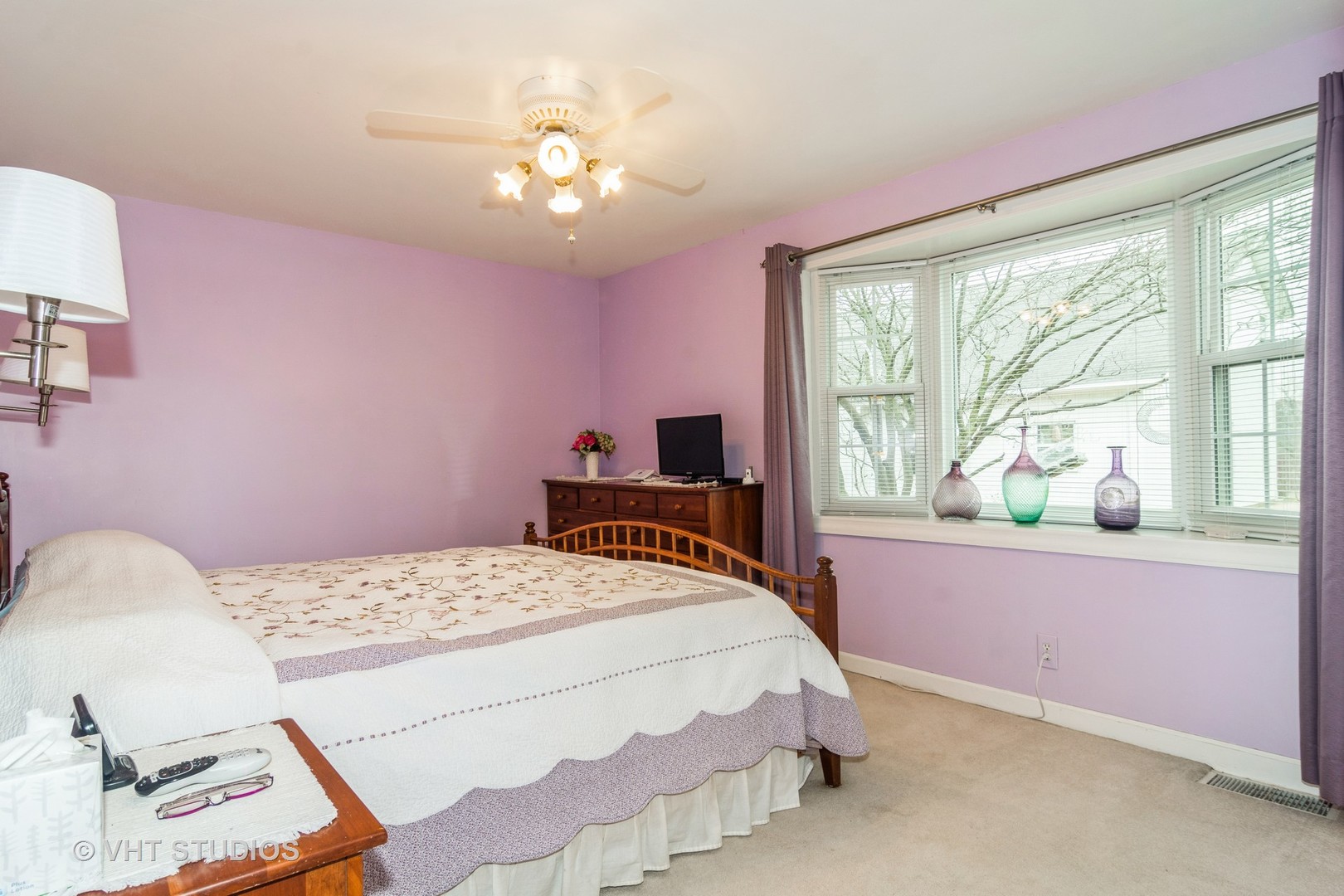 45W616 Keslinger Road Maple Park, IL 60151 - Photo 16 of 36 a bedroom with a bed and a large window