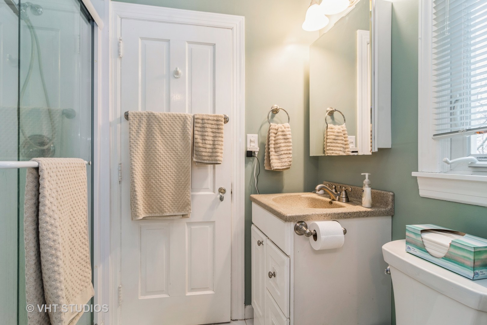 45W616 Keslinger Road Maple Park, IL 60151 - Photo 20 of 36 a bathroom with a sink toilet and shower