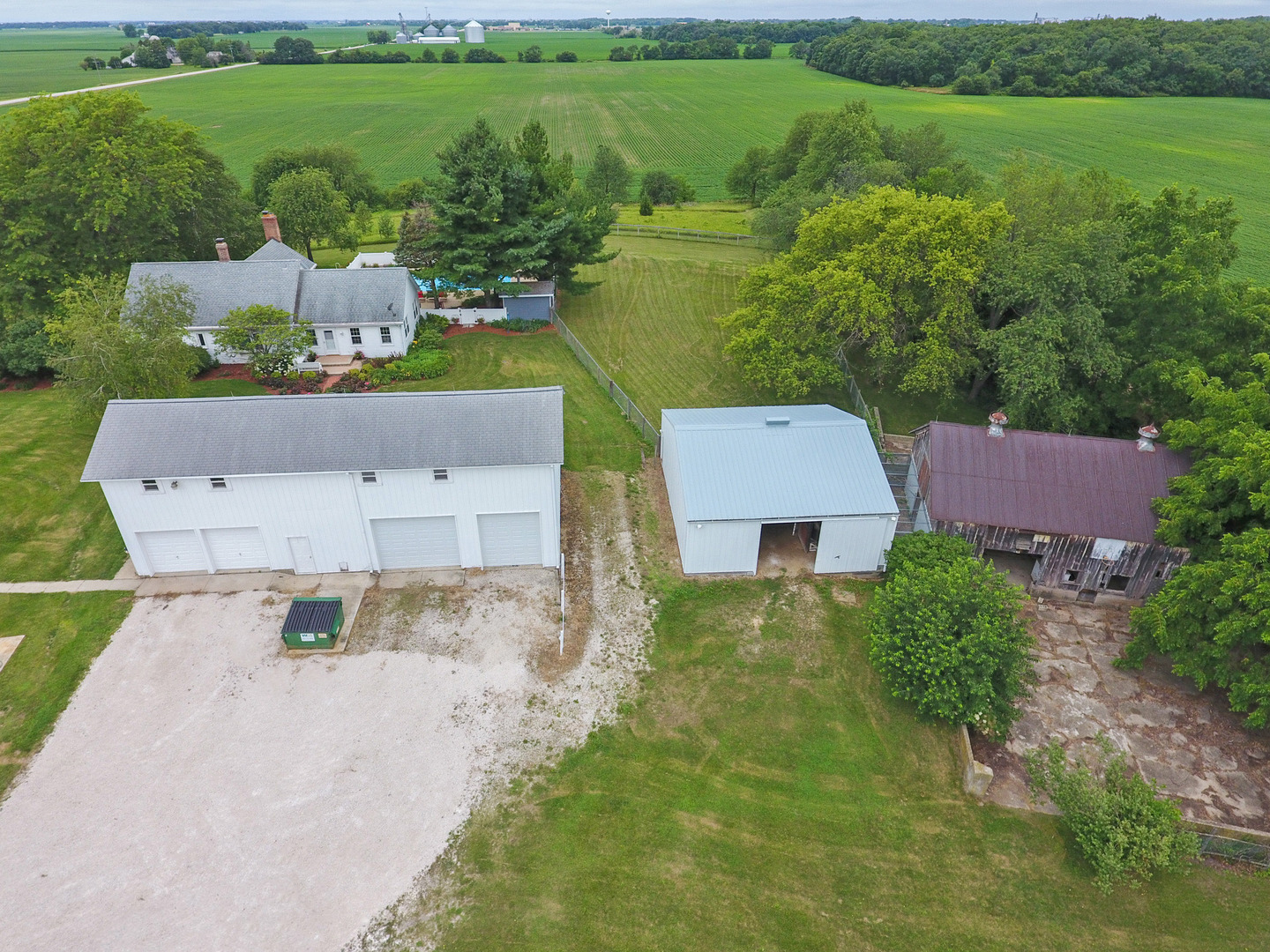 45W616 Keslinger Road Maple Park, IL 60151 - Photo 33 of 36 an aerial view of a house with yard