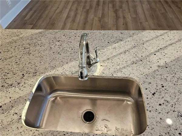 a close view of sink